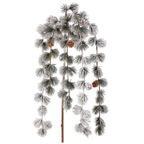 Rama de Pino Nevada en Cascada 90 Cm Regency
