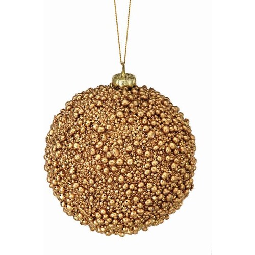 Esfera de Mini Bolitas Oro Metálico 10 Cm Regency