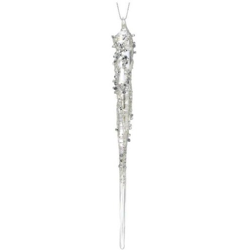 Colgante Estaca de Hielo de Cristal y Piedras 20 Cm Regency