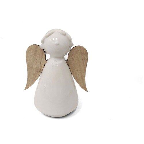Angel Blanco de Cerámica 16 Cm Atlas Global