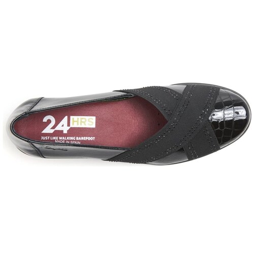 Zapato de Cuña con Elástico Cruzado para Mujer 24Hrs
