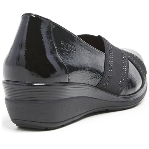 Zapato de Cuña con Elástico Cruzado para Mujer 24Hrs
