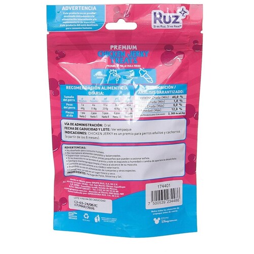 Jerky de Pollo para Perro  Disney Minnie Ruz