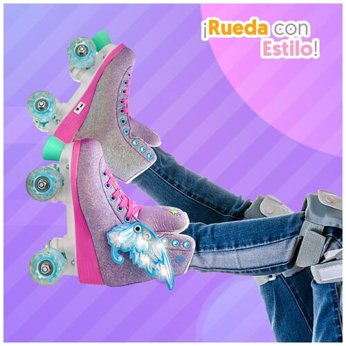 Patines de Bota Alas Mágicas Glam By Apache Número 21 Flying Wheel