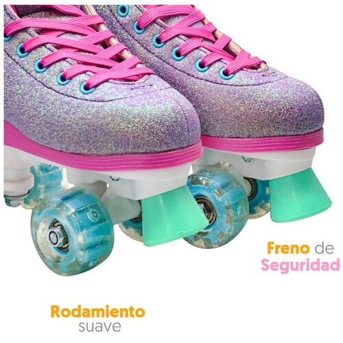 Patines de Bota Alas Mágicas Glam By Apache Número 21 Flying Wheel