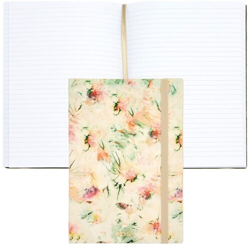 Bloc de Notas A5 Tie-Dye Flower Cream Lined Hugo Boss
