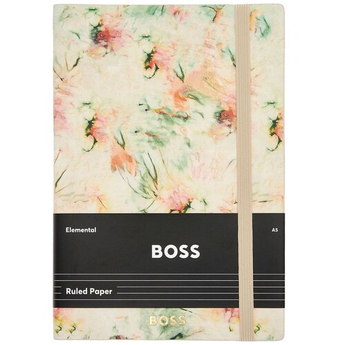 Bloc de Notas A5 Tie-Dye Flower Cream Lined Hugo Boss