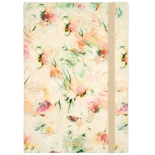 Bloc de Notas A5 Tie-Dye Flower Cream Lined Hugo Boss