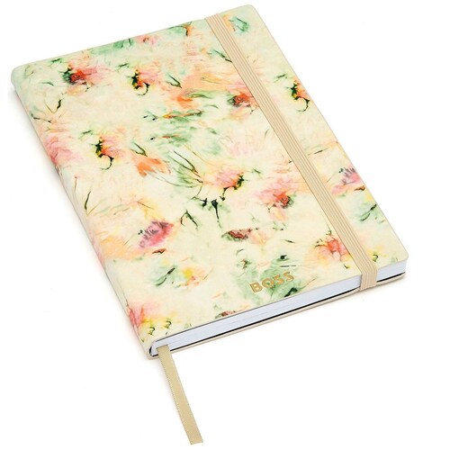 Bloc de Notas A5 Tie-Dye Flower Cream Lined Hugo Boss