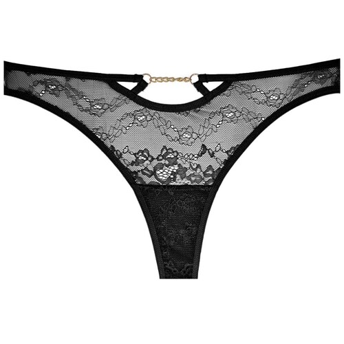 Tanga de Encaje con Tiras Y Cadena para Mujer Vicky Form