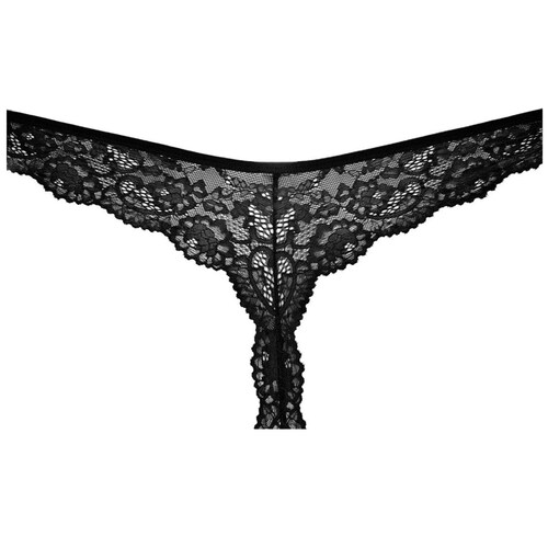 Tanga de Encaje con Tiras Y Cadena para Mujer Vicky Form