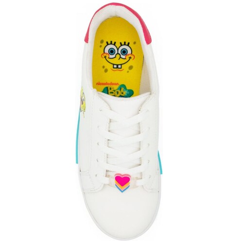 Tenis Choclo Estampado 18-24 Blanco para Niña Bob Esponja