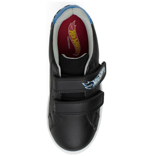 Tenis Doble Velcro 18-23 Negro para Niño Hot Wheels