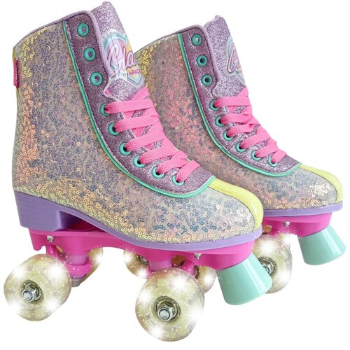 Patines de Bota con Luces Talla 25 Glam Flying Wheel
