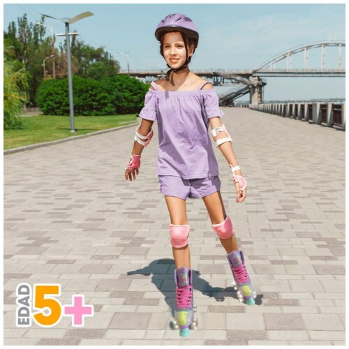 Patines de Bota con Luces Talla 25 Glam Flying Wheel