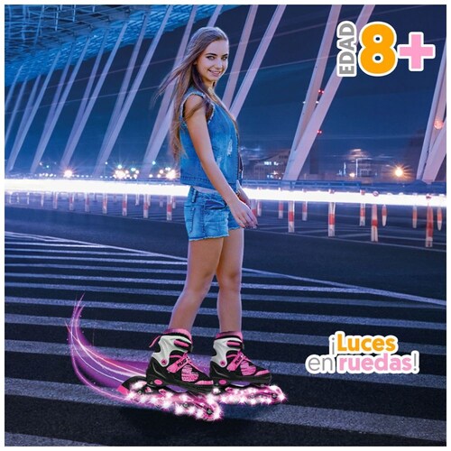 Patines en Línea Pro con Luces Rush Girl Apache