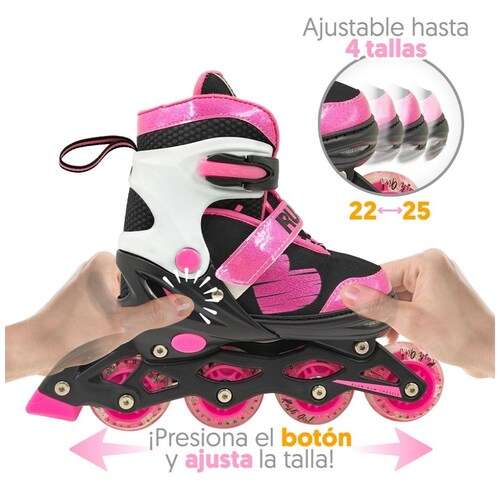 Patines en Línea Pro con Luces Rush Girl Apache