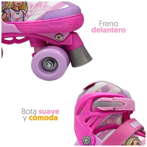 Patines Ajustables Quad Barbie Flying Wheel