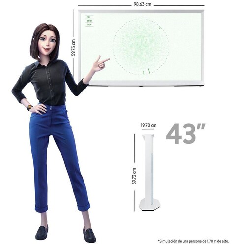 Pantalla Samsung Serif 43 Pulgadas Qn43Ls01Dafxzx