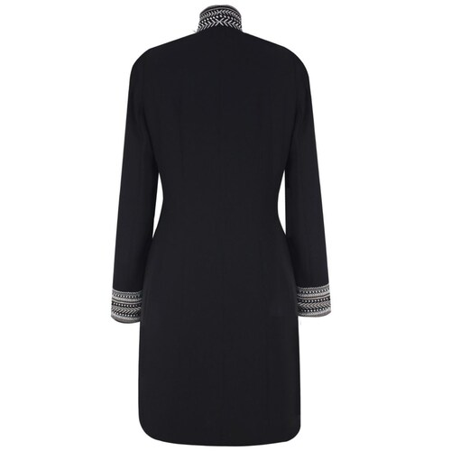 Abrigo Cuello Mao con Bordados para Mujer Basel