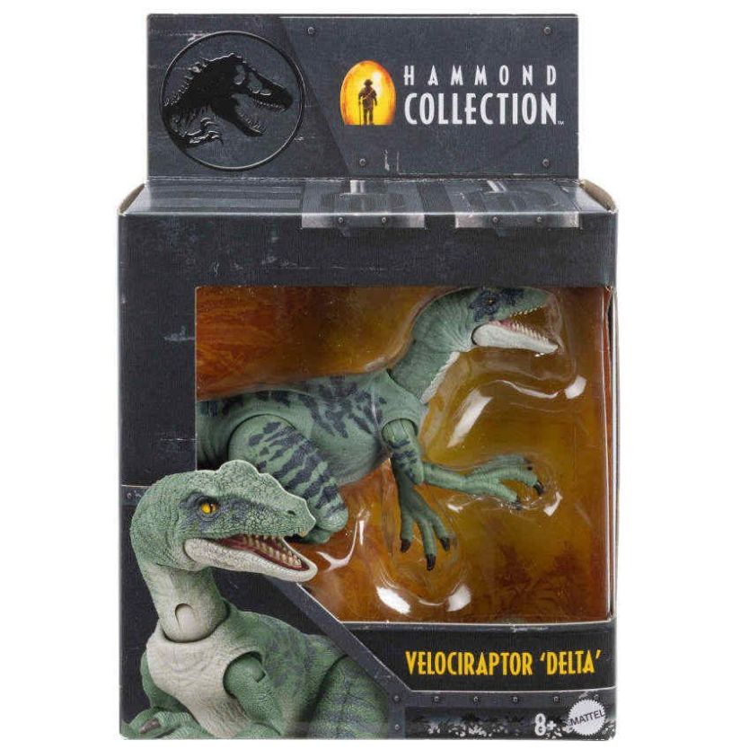 Velociraptor Delta -Hammond Collection Jurassic World Mattel
