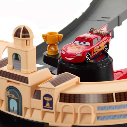 Cars de Disney y Pixar Pista de Juguete Circuito Nascar Mattel