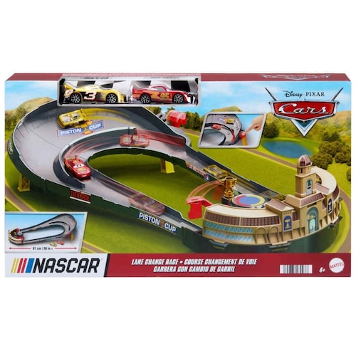 Cars de Disney y Pixar Pista de Juguete Circuito Nascar Mattel