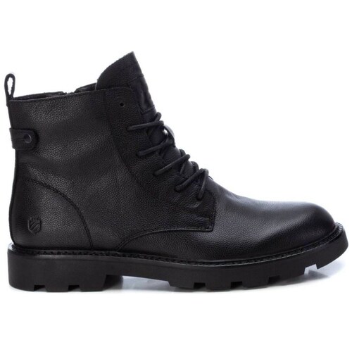 Bota Diseño Liso con Agujetas para Hombre Xti