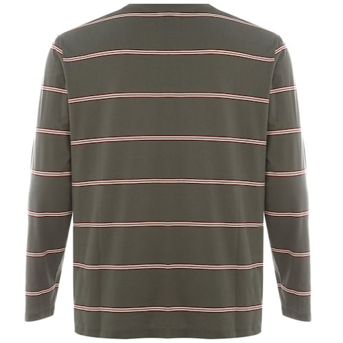 Playera Manga Larga a Rayas para Hombre Plus Jeanious