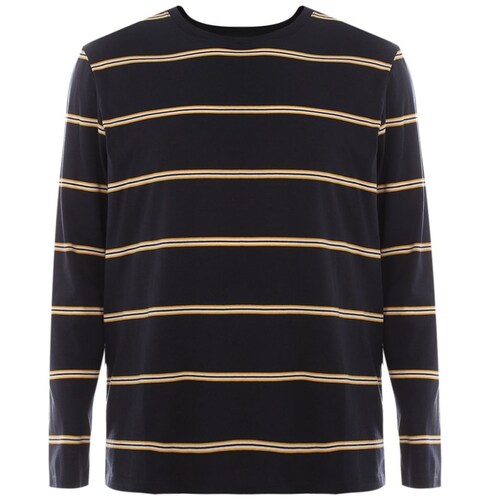 Playera Manga Larga a Rayas para Hombre Plus Jeanious