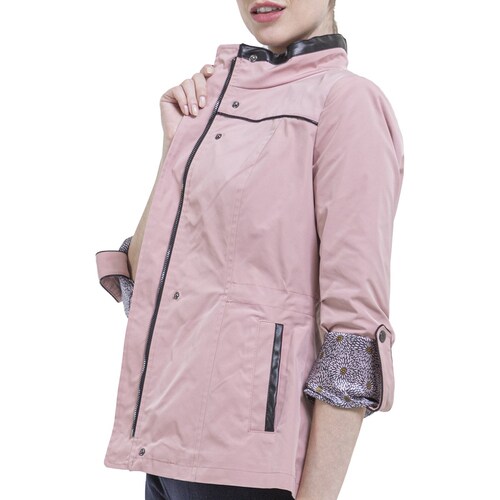 Gabardina Cuello Combinado para Mujer Petite Shyla