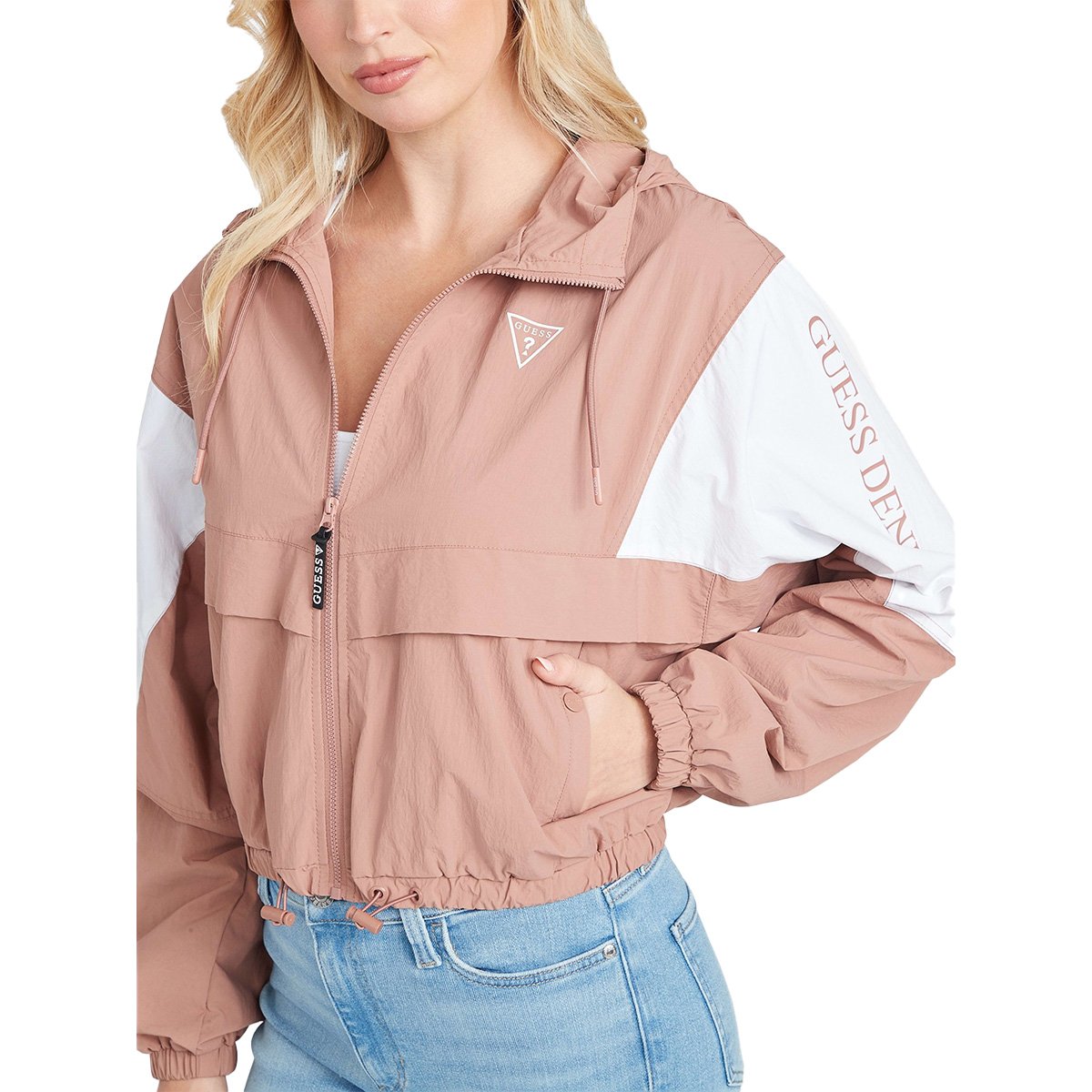 Marca Guess Mujer Chamarra Rosa Guess GUESS Rosa Claro Con