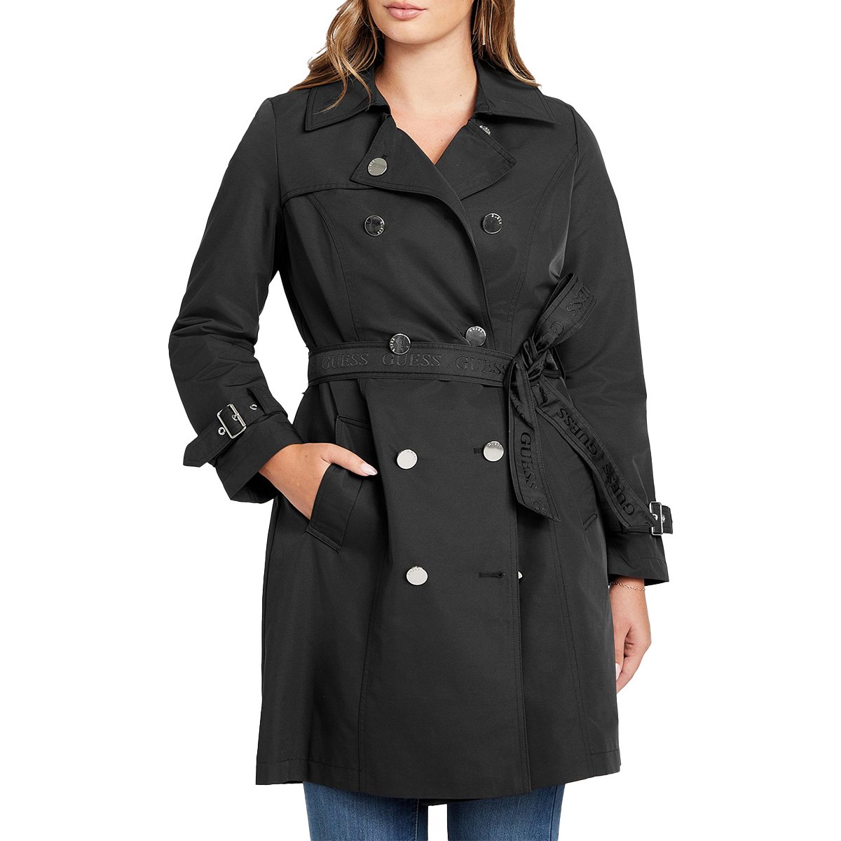 Guess Mantel Abrigo Guess Gris Guess Outlet Abrigos Abrigos Guess