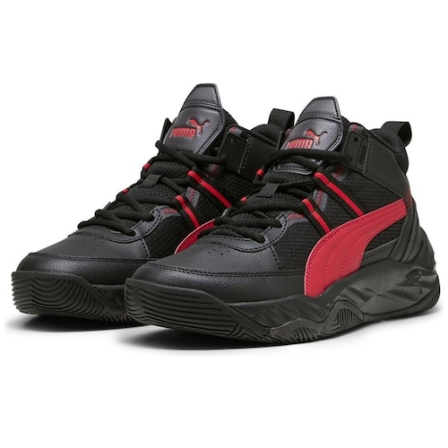 Tenis Bota Rebound Fútbol Color Negro para Hombre Puma