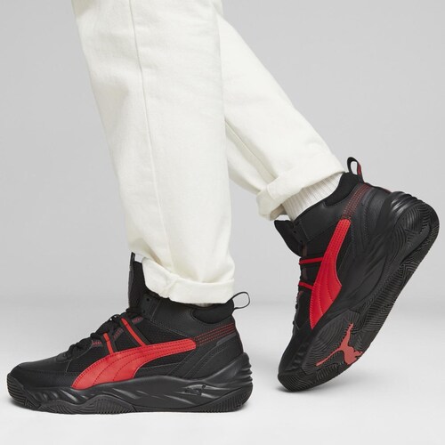 Tenis Bota Rebound Fútbol Color Negro para Hombre Puma