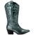 Bota Cowboy Metalizada Verde Xti