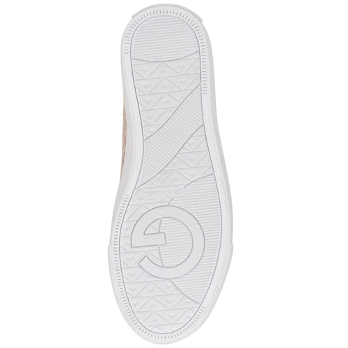 Tenis Textil Monogram Talón Dorado para Mujer G By Guess