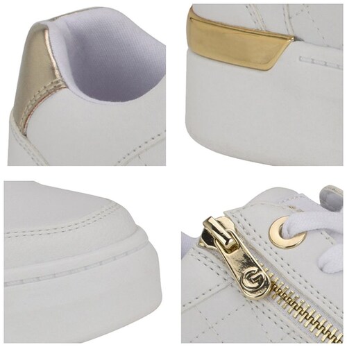 Tenis  con Cierre Talón Dorado para Mujer G By Guess