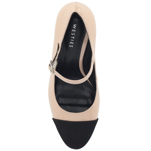 Zapatillas Rosa con Punta Negra para Mujer Westies