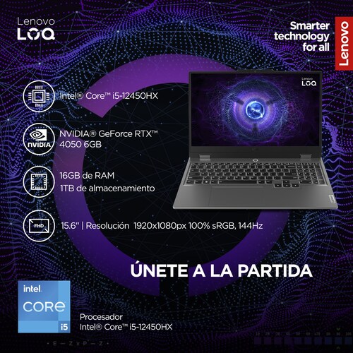 Laptop Gaming Lenovo Loq 15Iax9 Nvidia Geforce Rtx 4050 Intel Core I5 12Th 16Gb Ram 512Gb Ssd