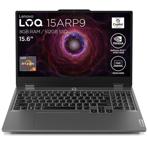 Laptop Gaming Lenovo Loq 15Arp9 Nvidia Geforce Rtx 3050 Amd Ryzen 5 8Gb Ram 512Gb Ssd
