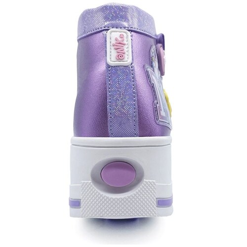 Tenis Bota Patín Diseño Corona 18-22 Morado para Niña Onix