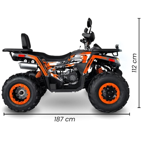 Cuatrimoto Mb Motos Glock Gt Line 200Cc Naranja 2025