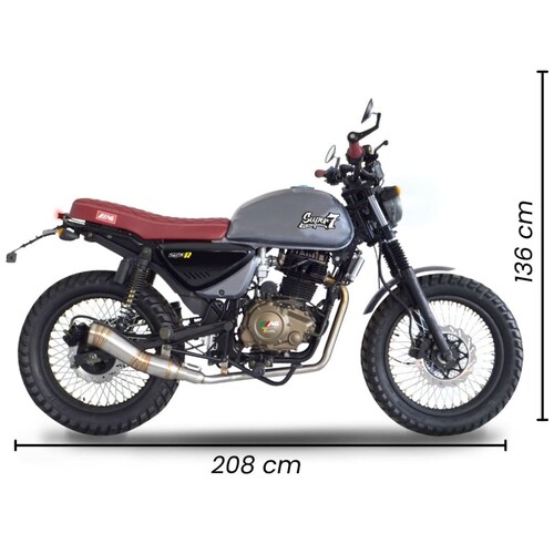 Motocicleta Mb Motos Super 7 R Line 250Cc Gris 2025