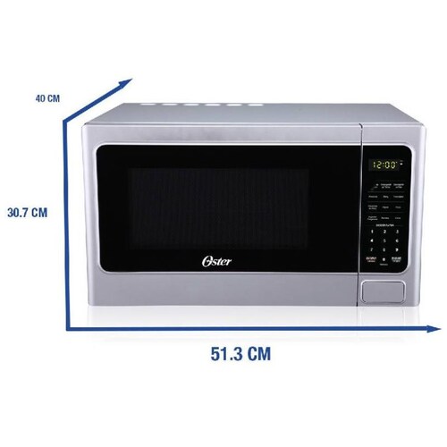 Microondas 1.1 Pies Plata Oster