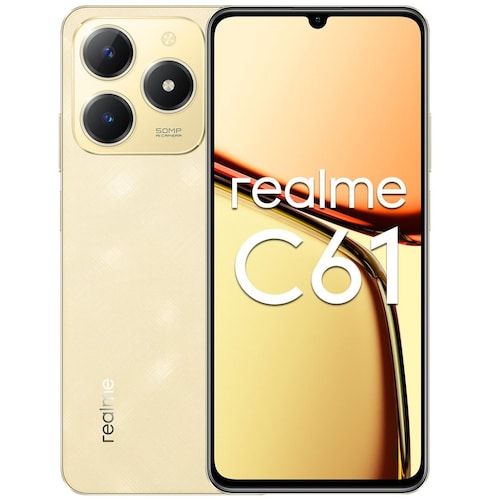 Celular Realme C61 256Gb Color Dorado R9 (Telcel)