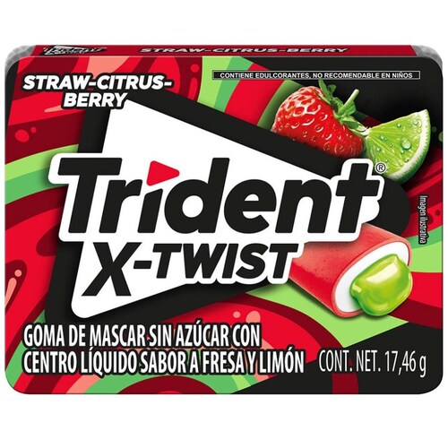 Trident Twist Strawberry 18X8X17.5G