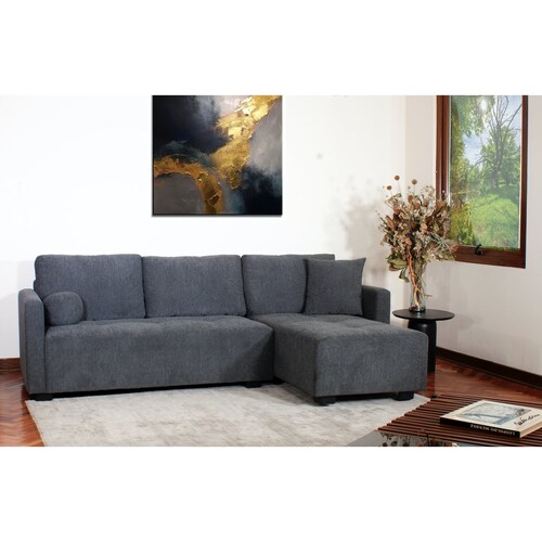 Sala Esquinera Derecha Champ Izar Oxford Gris Gasaru Muebles (Cambiar Fotos)