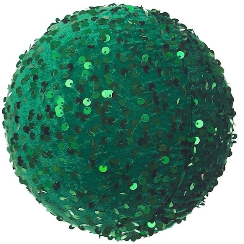 Esfera con Lentejuela Color Verde 12 Cregency