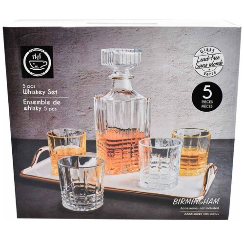 Juego de Licorera con 4 Vasos de 354 Ml Siglo XXI